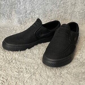 Nike SB Stefan Janoski Slip-On Black 882988-010 Youth 5.5Y Canvas Skate Shoes